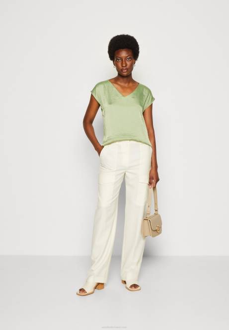 Basic-T-Shirt oliv Anna Field V0FT315 Frauen