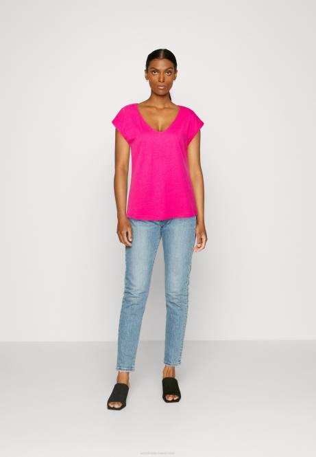 Basic-T-Shirt rosa Anna Field V0FT378 Frauen