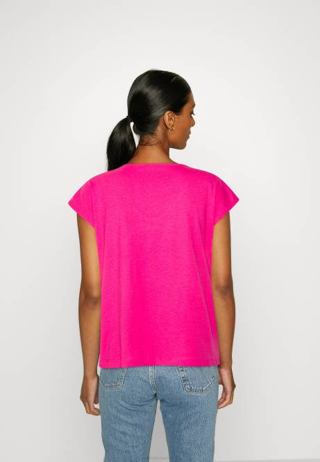 Basic-T-Shirt rosa Anna Field V0FT378 Frauen