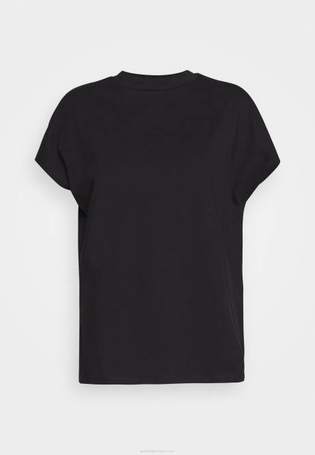 Basic-T-Shirt schwarz Anna Field V0FT244 Frauen