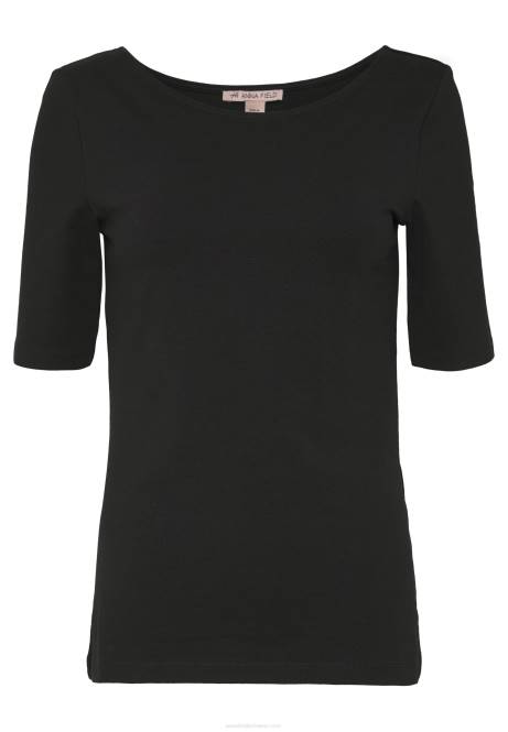 Basic-T-Shirt schwarz Anna Field V0FT245 Frauen