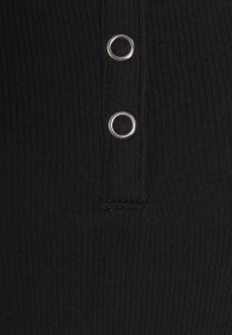 Basic-T-Shirt schwarz Anna Field V0FT248 Frauen