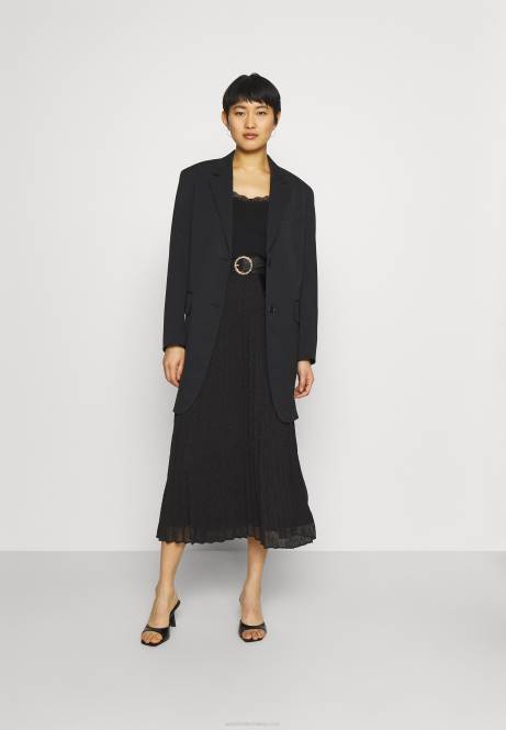 Basic-T-Shirt schwarz Anna Field V0FT288 Frauen