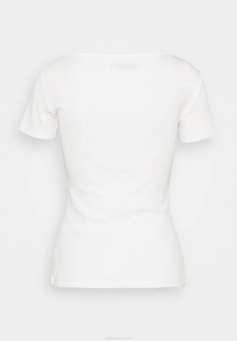 Basic-T-Shirt weiß Anna Field V0FT238 Frauen