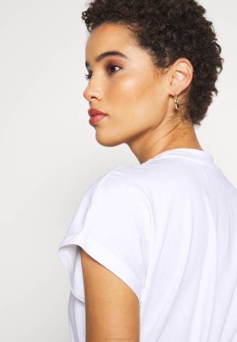 Basic-T-Shirt weiß Anna Field V0FT246 Frauen