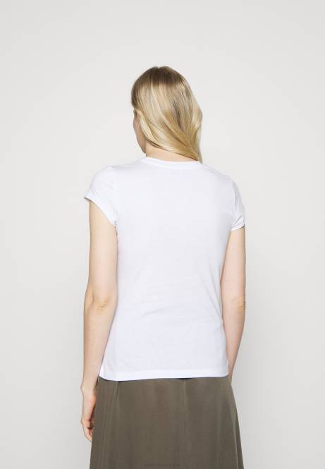 Basic-T-Shirt weiß Anna Field V0FT304 Frauen