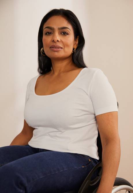 Basic-T-Shirt weiß Anna Field V0FT350 Frauen