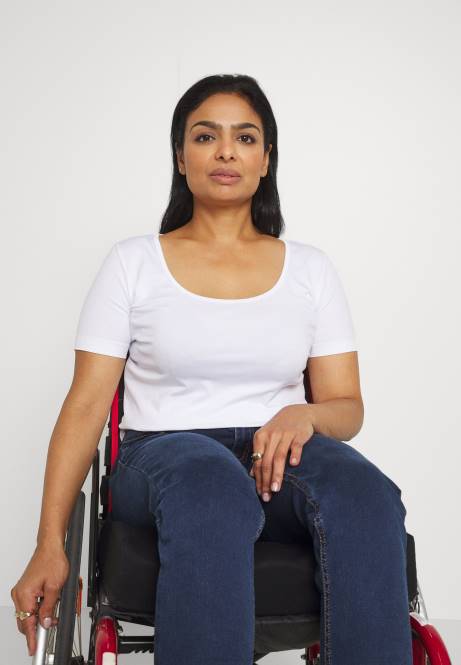 Basic-T-Shirt weiß Anna Field V0FT350 Frauen