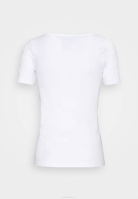 Basic-T-Shirt weiß Anna Field V0FT350 Frauen