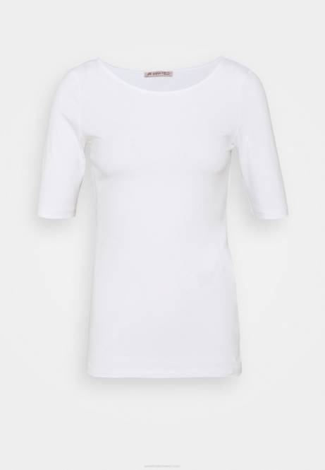 Basic-T-Shirt weiß Anna Field V0FT376 Frauen