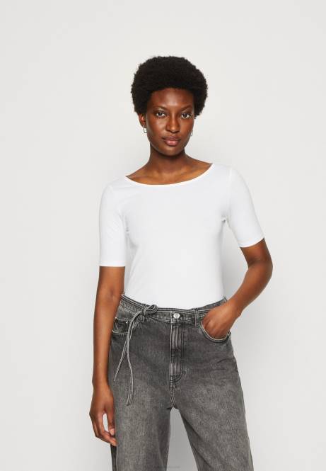 Bedrucktes T-Shirt dunkelgelb/weiß Anna Field V0FT295 Frauen