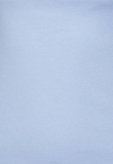 Hellblaues bedrucktes T-Shirt Anna Field V0FT278 Frauen