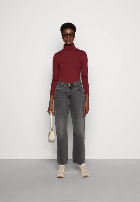 Langarmshirt dunkelrot Anna Field V0FT582 Frauen