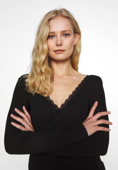 Langarmshirt schwarz Anna Field V0FT516 Frauen