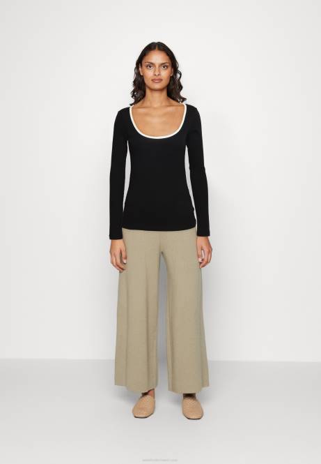 Langarmshirt schwarz Anna Field V0FT520 Frauen