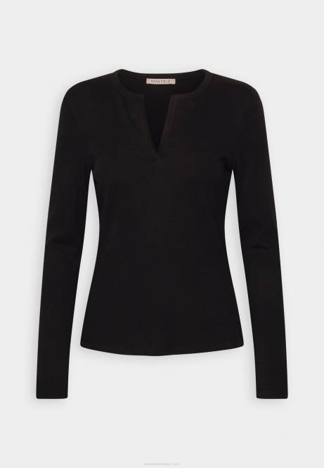Langarmshirt schwarz Anna Field V0FT547 Frauen