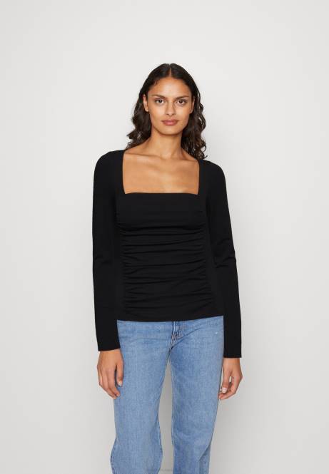 Langarmshirt schwarz Anna Field V0FT568 Frauen