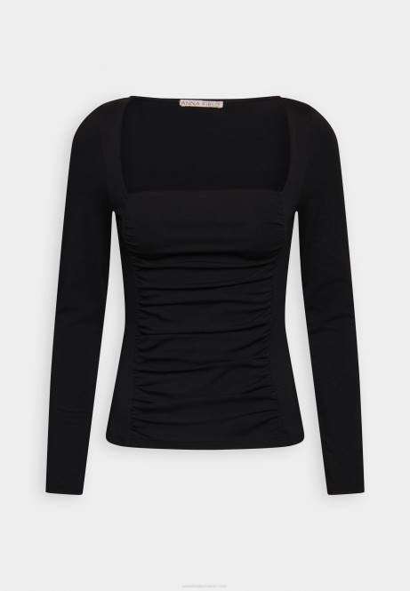 Langarmshirt schwarz Anna Field V0FT568 Frauen