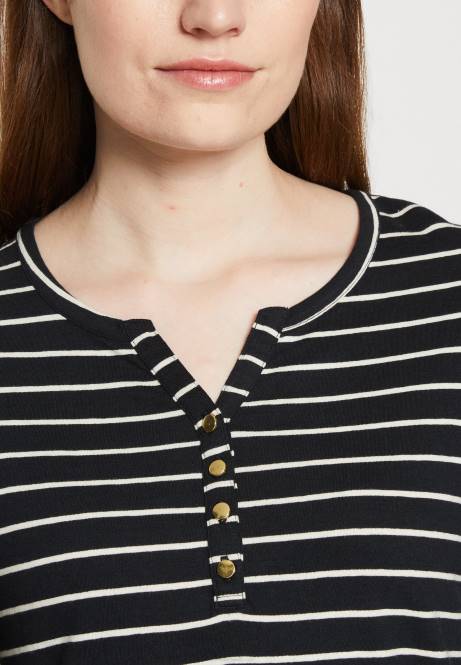 Langarmshirt schwarz weiß Anna Field V0FT531 Frauen