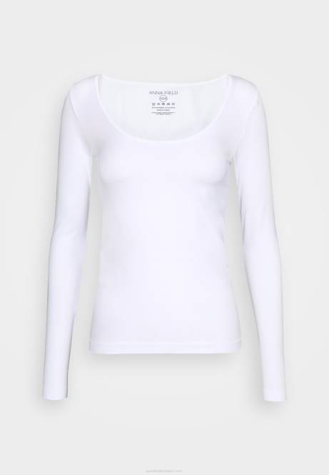 Langarmshirt weiß Anna Field V0FT572 Frauen