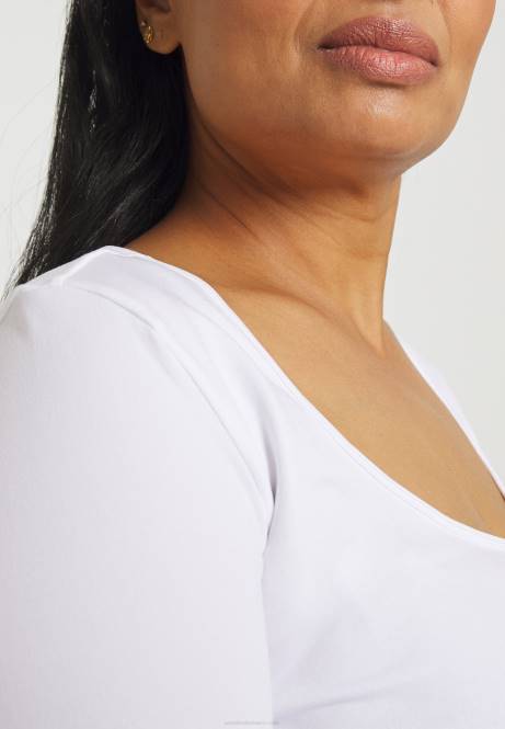 Langarmshirt weiß Anna Field V0FT572 Frauen