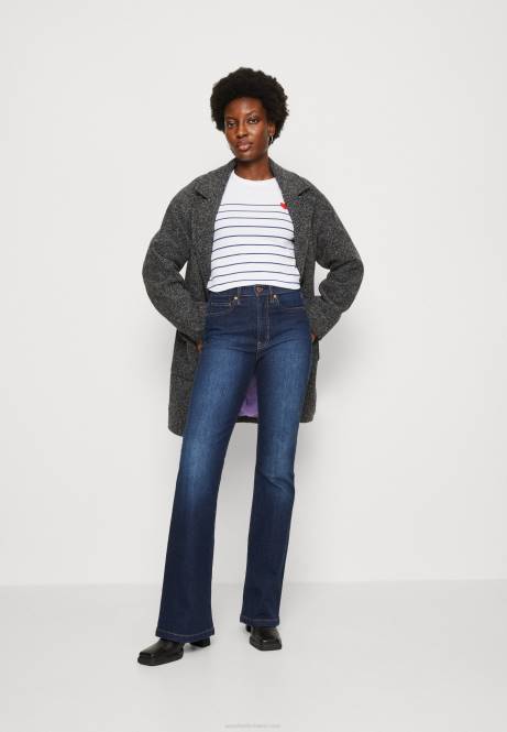 Langarmshirt weiß/dunkelblau Anna Field V0FT590 Frauen