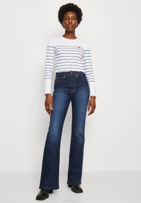 Langarmshirt weiß/dunkelblau Anna Field V0FT590 Frauen