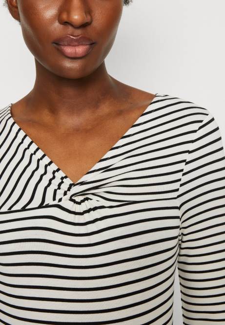 Langarmshirt weiß/schwarz Anna Field V0FT575 Frauen