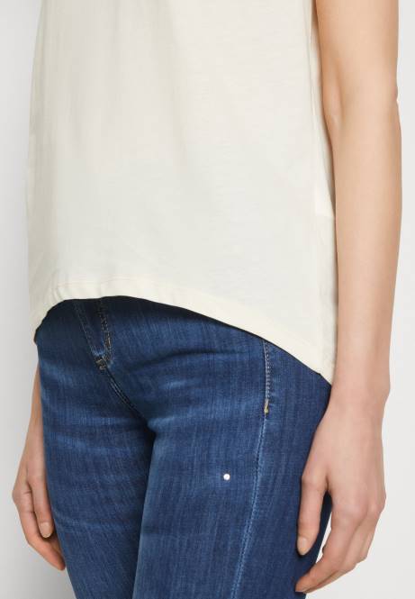 Offwhite bedrucktes T-Shirt Anna Field V0FT369 Frauen