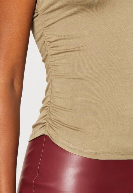 T-Shirt mit Aufdruck beige Anna Field V0FT309 Frauen