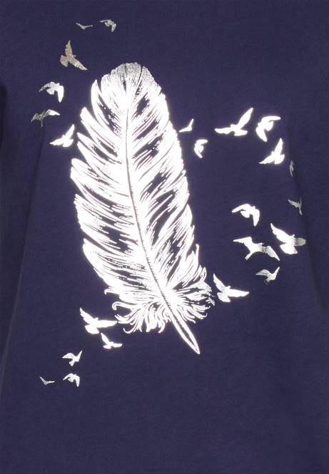 T-Shirt mit Aufdruck blau Anna Field V0FT319 Frauen