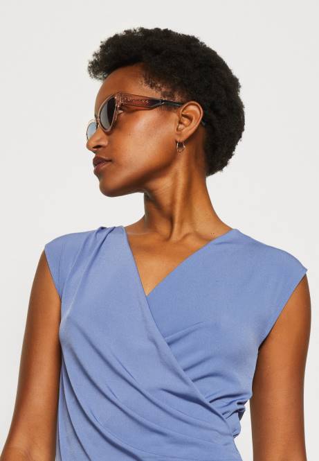 T-Shirt mit Aufdruck blaugrau Anna Field V0FT320 Frauen