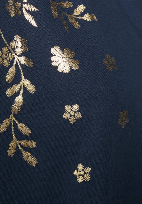 T-Shirt mit Aufdruck dunkelblau Anna Field V0FT357 Frauen