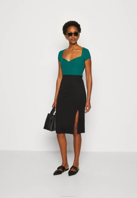 T-Shirt mit Aufdruck dunkelgrün Anna Field V0FT240 Frauen