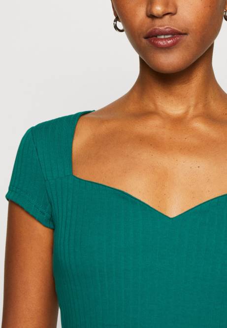 T-Shirt mit Aufdruck dunkelgrün Anna Field V0FT240 Frauen