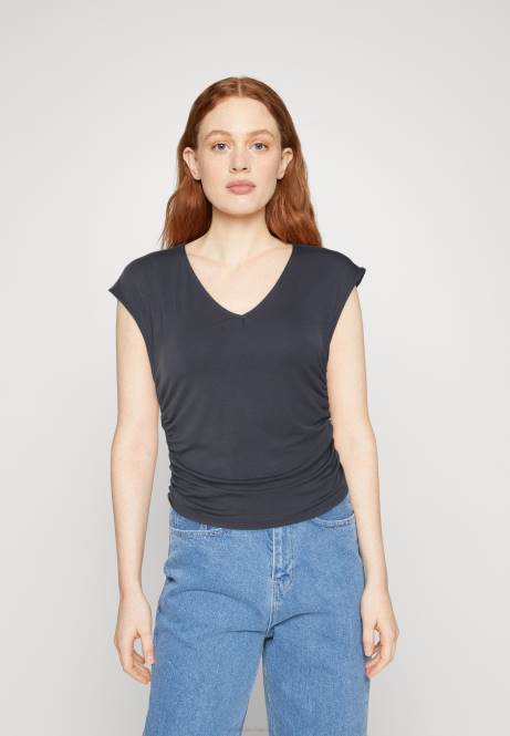 T-Shirt mit Aufdruck grau Anna Field V0FT351 Frauen