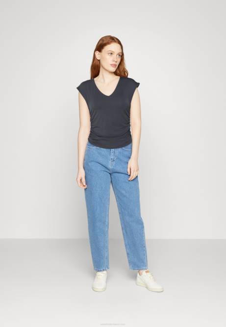 T-Shirt mit Aufdruck grau Anna Field V0FT351 Frauen