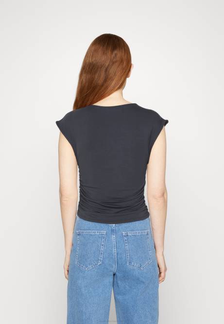 T-Shirt mit Aufdruck grau Anna Field V0FT351 Frauen