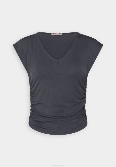 T-Shirt mit Aufdruck grau Anna Field V0FT351 Frauen