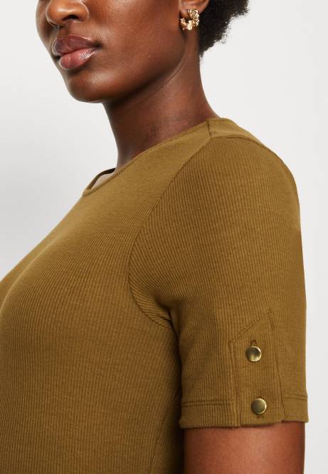 T-Shirt mit Aufdruck in Khaki Anna Field V0FT368 Frauen