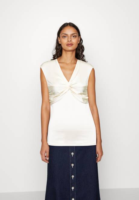 T-Shirt mit Aufdruck in gebrochenem Weiß Anna Field V0FT311 Frauen