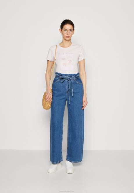 T-Shirt mit Aufdruck lila Anna Field V0FT345 Frauen