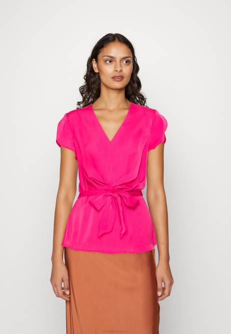 T-Shirt mit Aufdruck rosa Anna Field V0FT262 Frauen