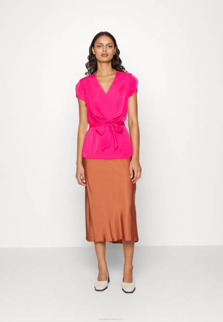 T-Shirt mit Aufdruck rosa Anna Field V0FT262 Frauen