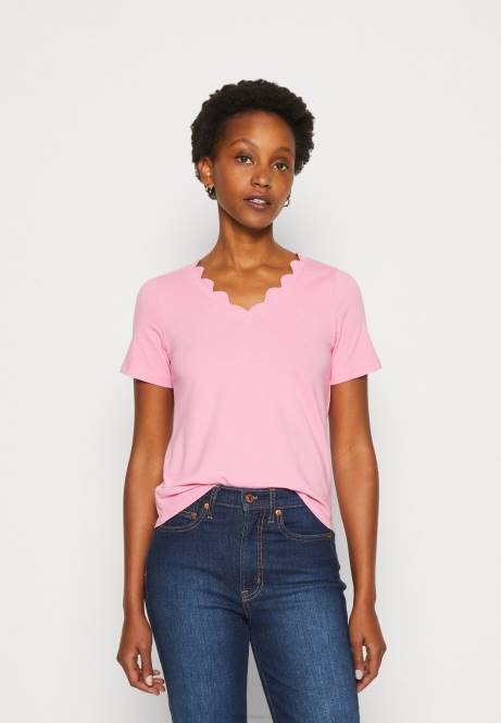 T-Shirt mit Aufdruck rosa Anna Field V0FT269 Frauen