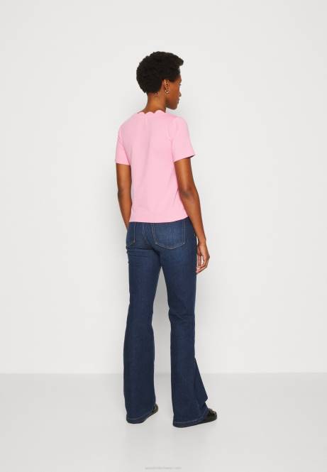 T-Shirt mit Aufdruck rosa Anna Field V0FT269 Frauen