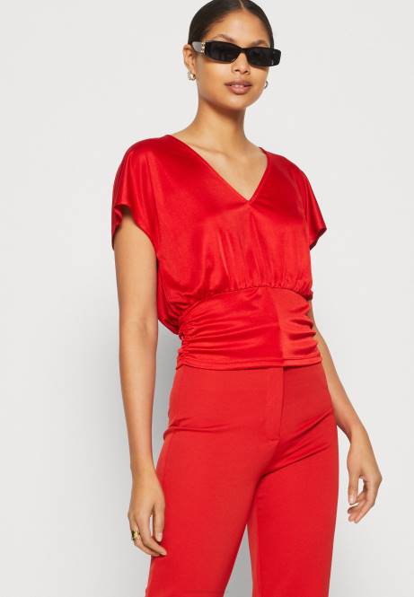 T-Shirt mit Aufdruck rot Anna Field V0FT303 Frauen