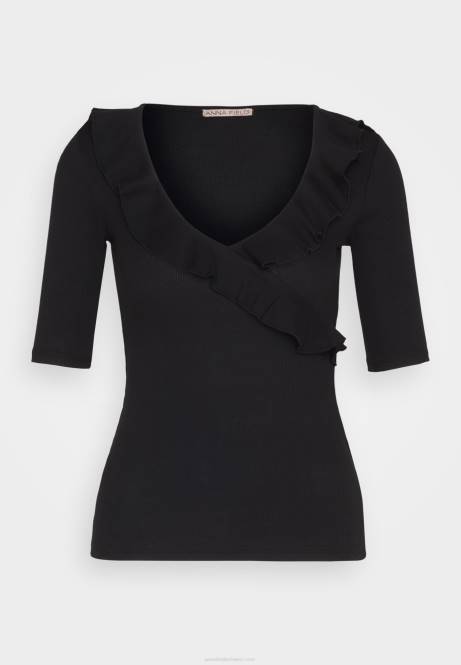 T-Shirt mit Aufdruck schwarz Anna Field V0FT268 Frauen