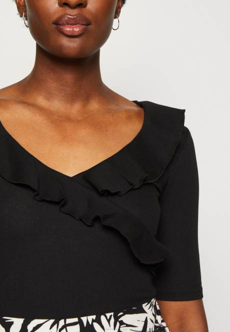 T-Shirt mit Aufdruck schwarz Anna Field V0FT268 Frauen