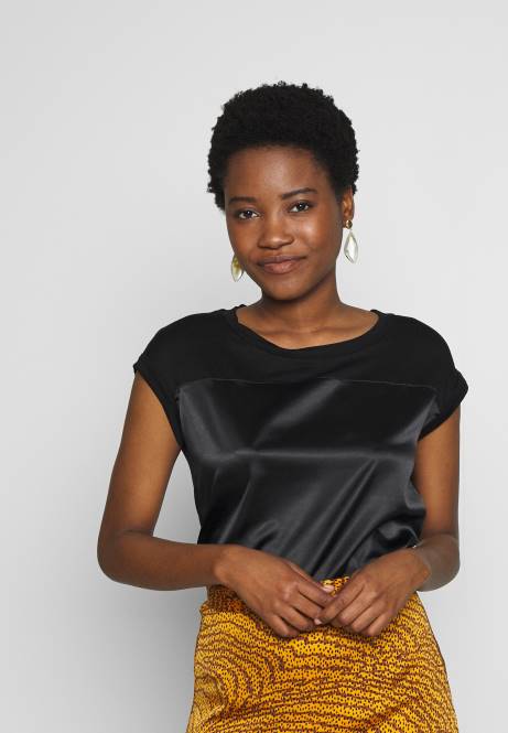 T-Shirt mit Aufdruck schwarz Anna Field V0FT274 Frauen